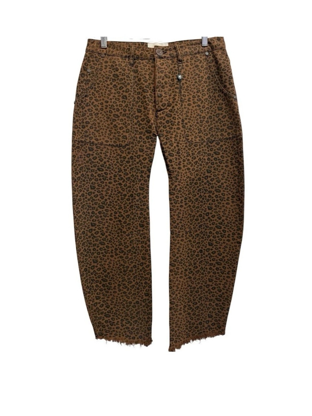 Free People One Teaspoon Cheetah Sinner barrel jeans - Tobacco - Picture 3 of 9